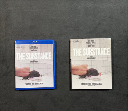 The Substance (Blu-ray, Mubi Inc, Demi Moore Classic, Slipcover)