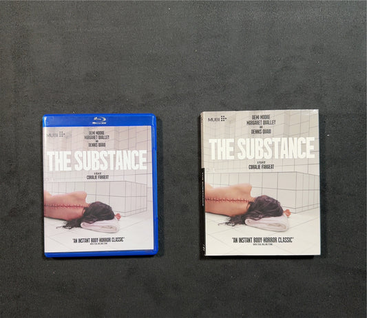 The Substance (Blu-ray, Mubi Inc, Demi Moore Classic, Slipcover)