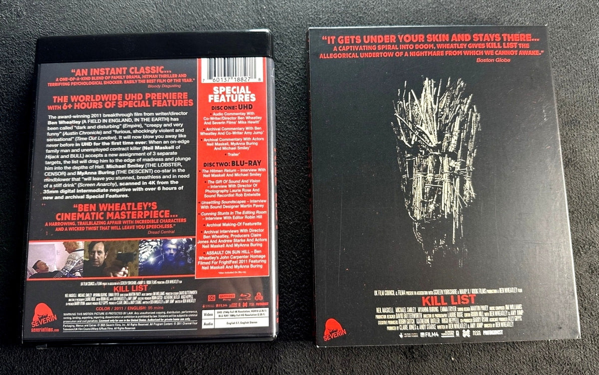 Kill List (4K Ultra HD, Severin Films, Slipcover, 2011 Classic, Widescreen)