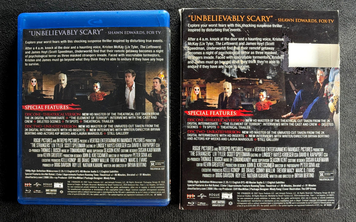 The Strangers (Blu-ray, Scream Factory, Slipcover, 2008 Classic Horror)