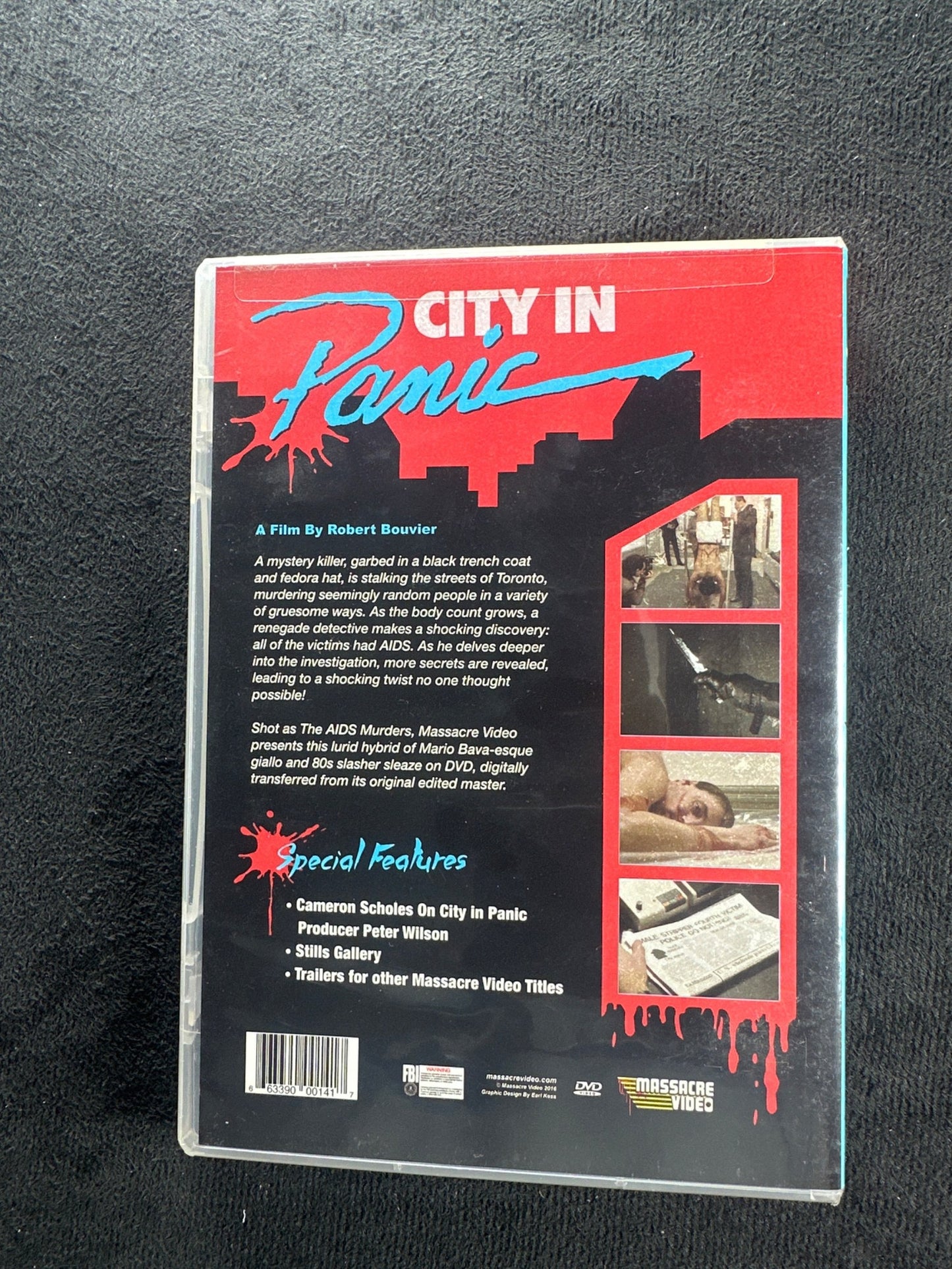 City in Panic (DVD, Massacre Video, 80's Classic Horror, OOP)