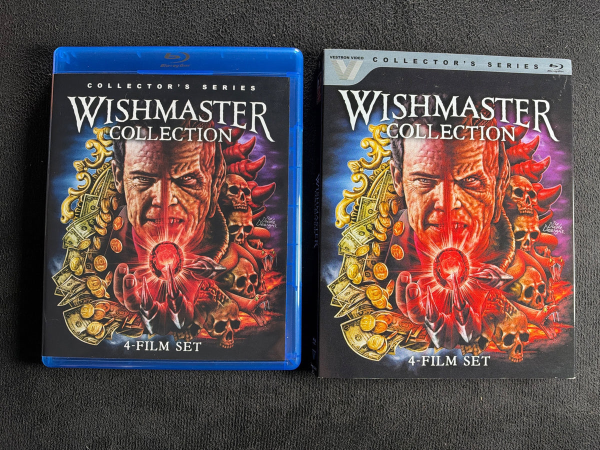 Wishmaster Collection (Blu-ray, Vestron Video, 4 Movies, Classics, Slipcover)