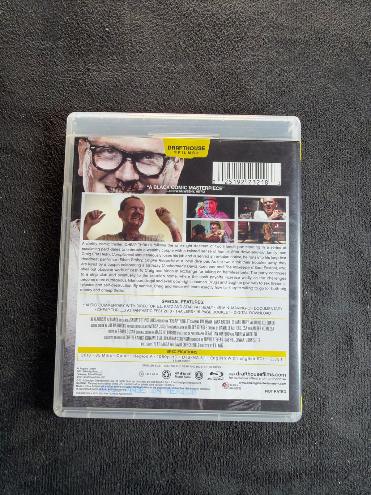 Cheap Thrills (Blu-ray, Drafthouse Films, Widescreen, No Digital)