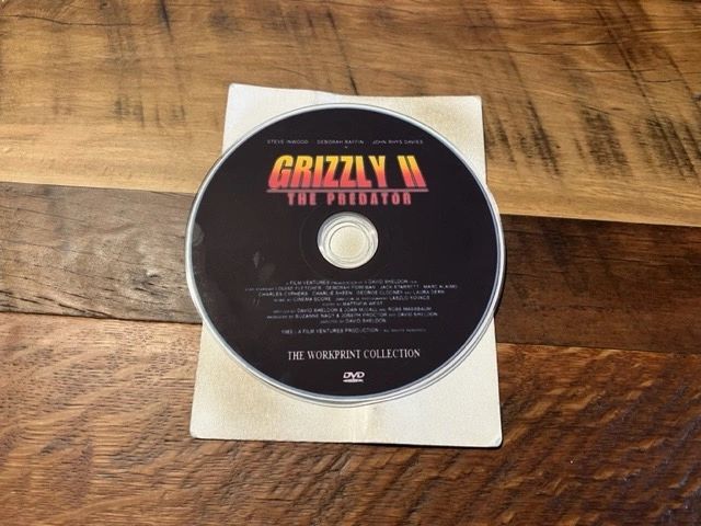 Grizzly II The Predator Workprint DVD Disc ONLY - Classic - No Case