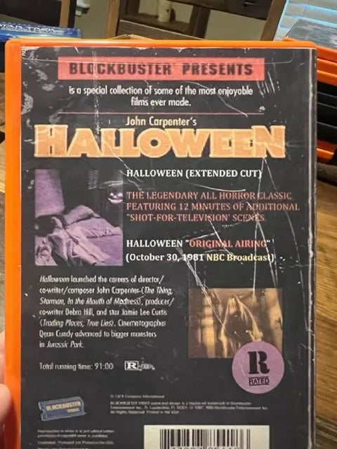 Halloween Extended Edition DVD - 12 Minutes Of Extra Footage