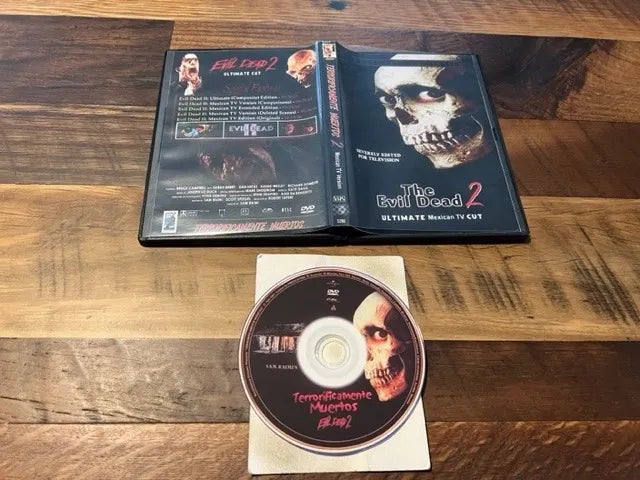 The Evil Dead 2 Ultimate Mexican TV Cut DVD - Workprint - Rare