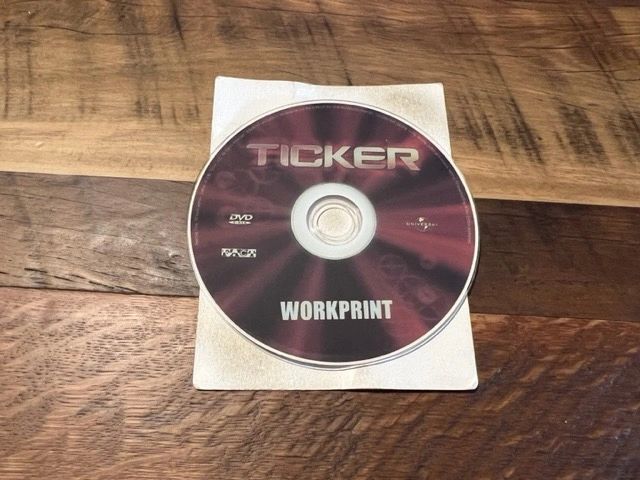 Ticker Workprint DVD Disc ONLY - Classic - No Case