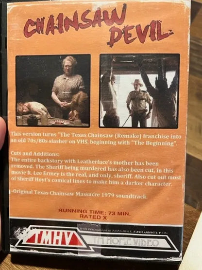 Chainsaw Devil (Texas Chainsaw Massacre) DVD - Turns The Remake Into a 70's 80's Slaher